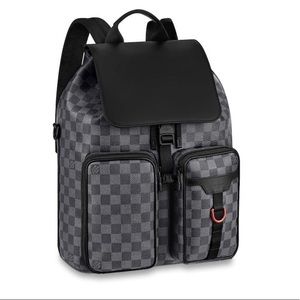 grey louis vuitton backpack